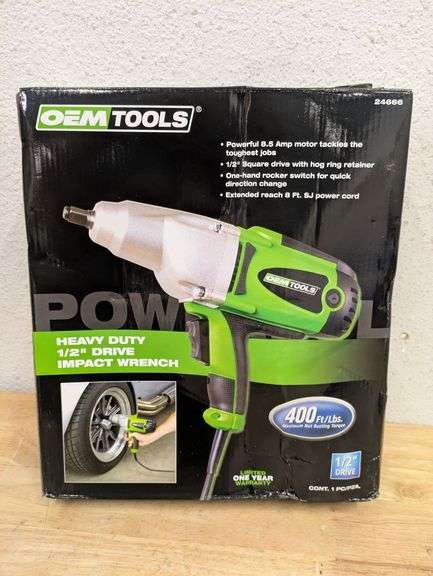 OEMTOOLS 1/2" Heavy Duty Impact Wrench | Open Box | (See Condition Notes)
