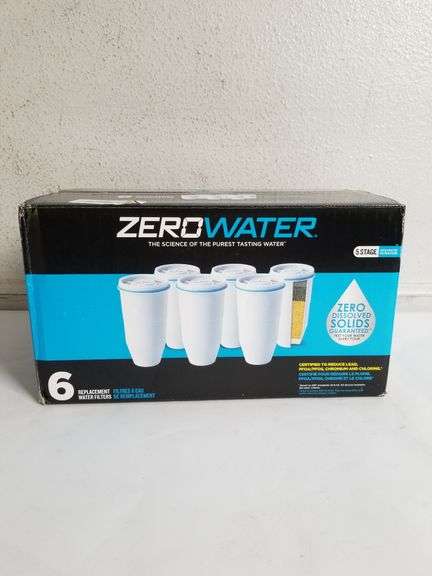 ZEROWATER 5 Stage Advanced Filtration Replacement Water Filter 6-Pack | Open Box | (See Condition Notes)