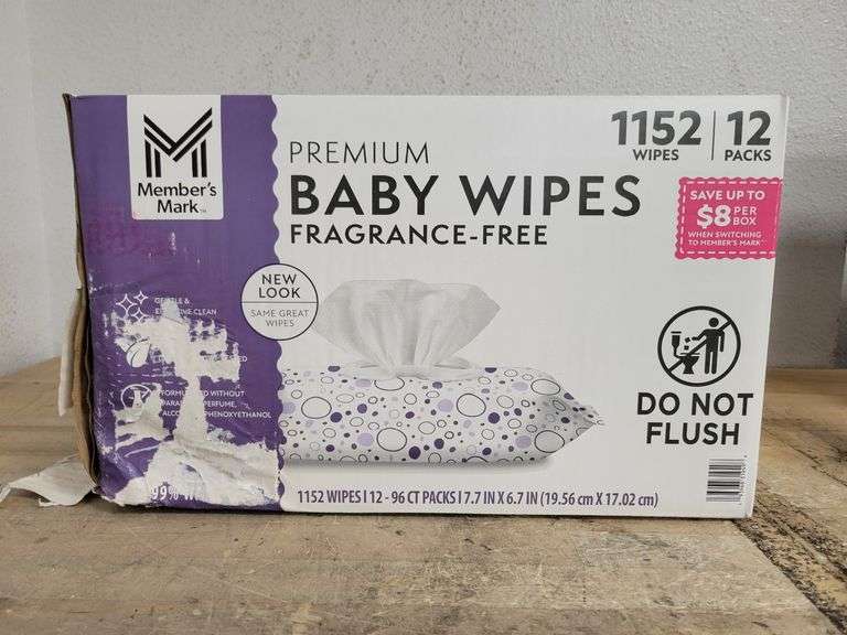 MEMBER'S MAKR Premium Baby Wipes 1152 Wipes | Open Box