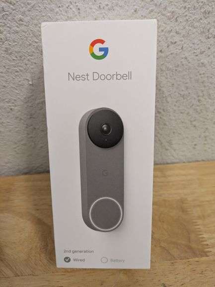 Google Nest Doorbell (Wired) 2nd Generation - Ash | Open Box
