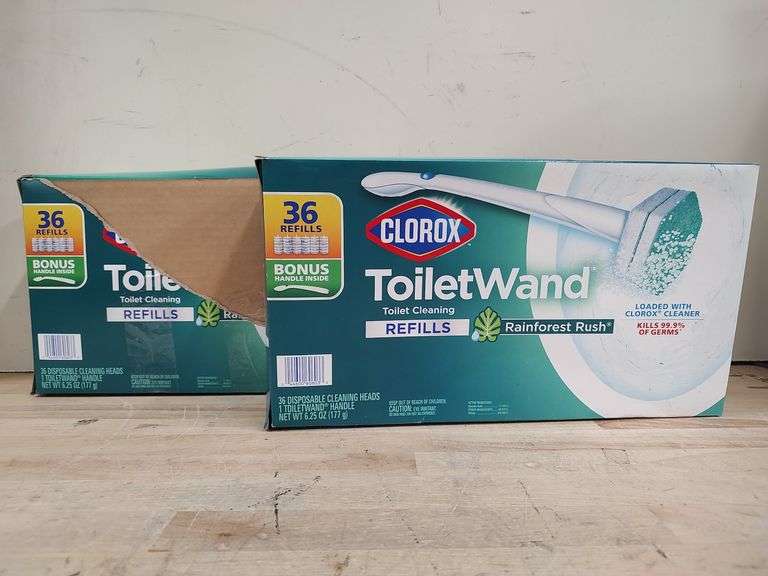 CLOROX ToiletWand Toilet Cleaning Refills w/Bonus Handle Bundle, 2pc - 36ct ea. | Open Box