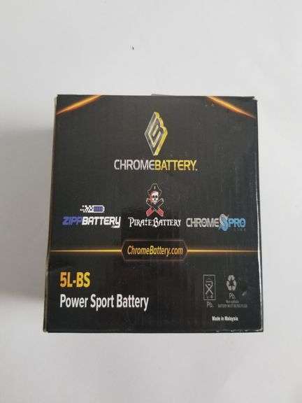 CHROMEBATTERY Pirates Battery Sealed Rechargeable Battery 5L-BS | Open Box