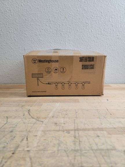 String Light Sales Box Westinghouse 36Ft LED Solar String Light | Open Box - Rio Grande Trade