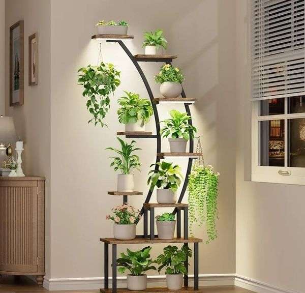 BACEKOLL Indoor Plant Stand With Shelves, 63" Tall | Open Box