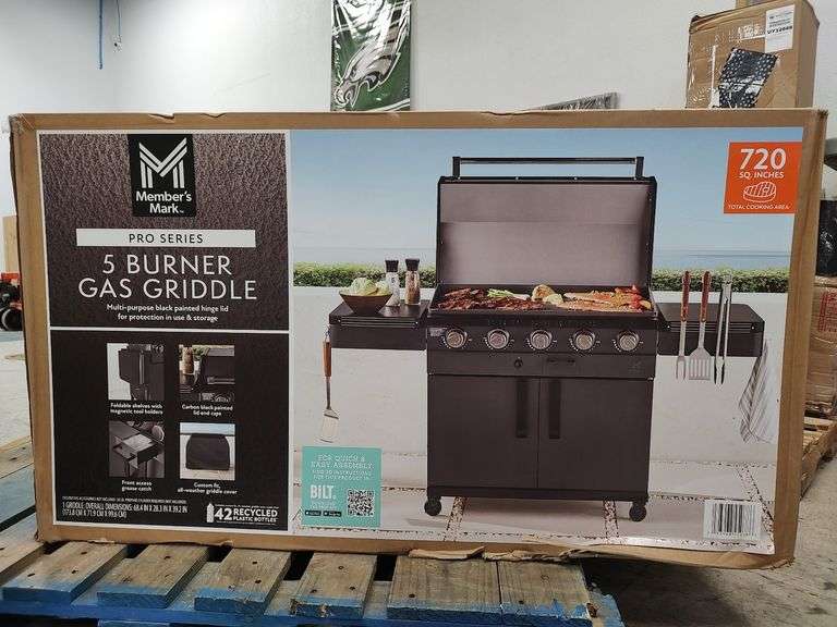 MEMBER'S MARK 5-Burner Gas Griddle | Like New | (See Condition Notes)