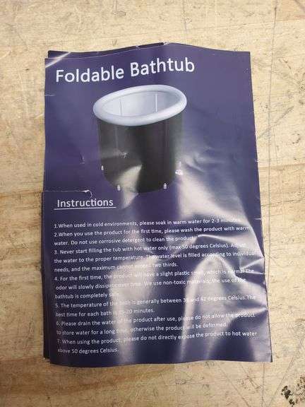 Foldable Bath Tub | Open Box