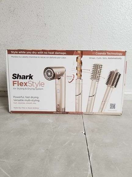 SHARK FlexStyle Air Styling & Drying System, Ultra-Fast Hair Dryer, Auto-Wrap Curlers, Paddle Brush, Oval Brush | Like New