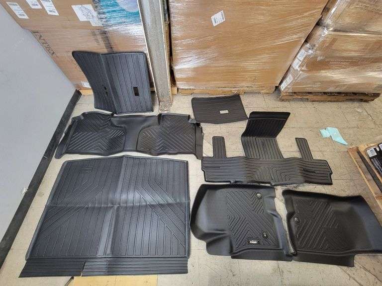 XEEQQMO Floor Mats for 2021-2025 Chevrolet/ Chevy Suburban/ GMC Yukon XL 7 Seats w Cargo Liner | Open Box