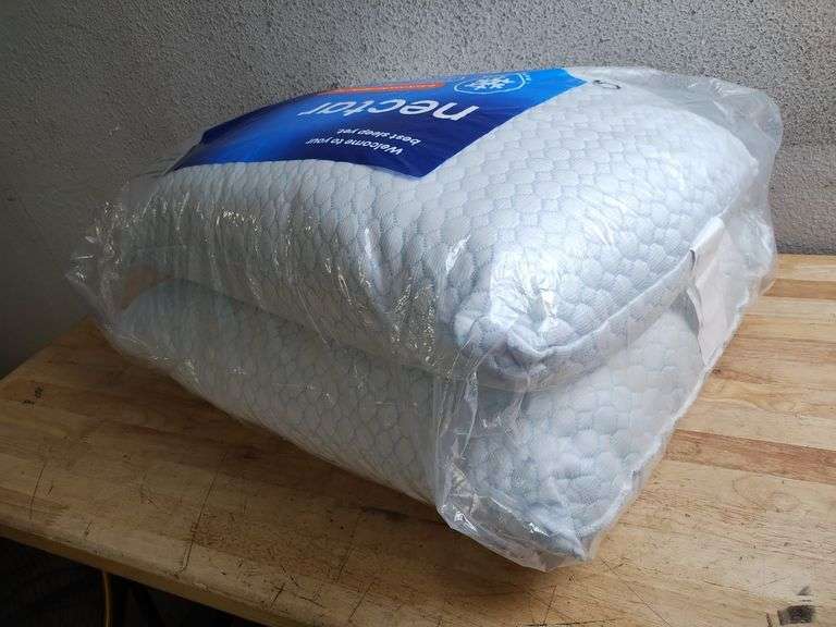 NECTAR Cooling Fiber Pillow, 20"x28", S/Q, 2pk | Open Box
