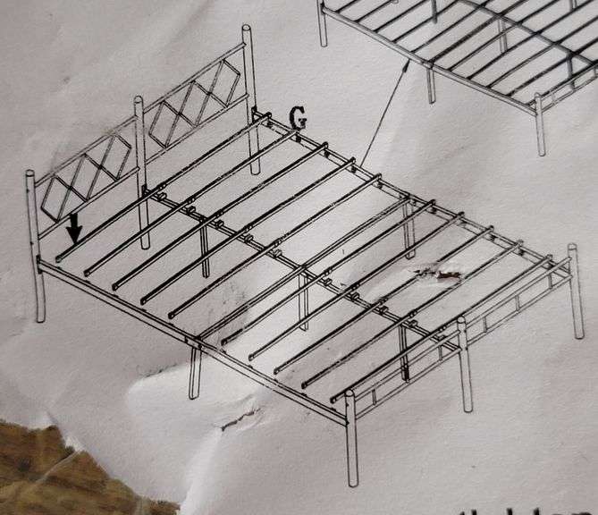 Metal Bed Frame Full Size | Open Box