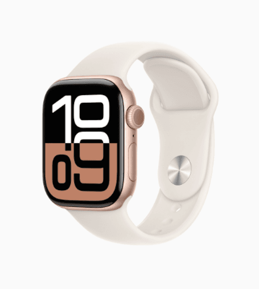 APPLE Watch Series 10 42mm Rose Gold Aluminum Case With Light Blush Sport Band | Like New
