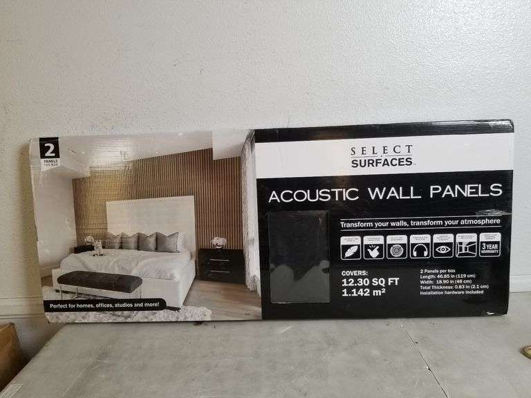 Select Surfaces Acoustic Wall Panels, 2-Panels | Like New | (See ...