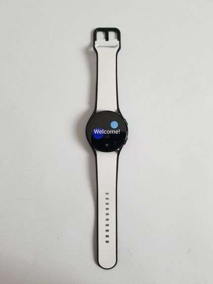 SAMSUNG Galaxy Watch 5 40mm Sapphire Crystal Case, 20mm White Band | Like New