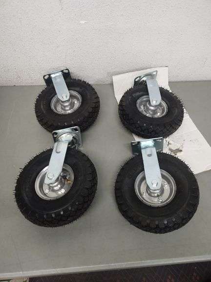 4.1x3.50-4 Pneumatic Cart Tires Set of 4 | Open Box