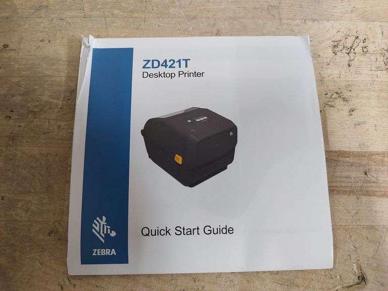 ZEBRA TECHNOLOGIES Thermal Transfer Desktop Printer, 300dpi Print Width, Model# ZDF421 | Open Box | (See Condition Notes)