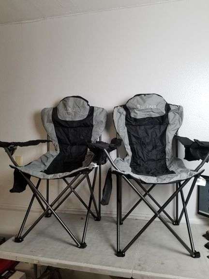 SEAZUL 2-Pack Folding Camping Chair Grey | Open Box