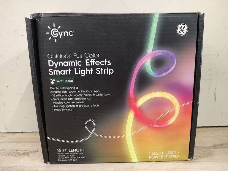 CYNC Outdoor Full Color Dynamic Effects Light Strip, 16' | Open Box | (See Condition Notes)
