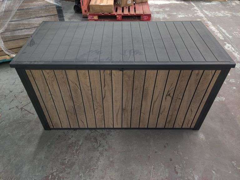 Keter Deco Coat Deck Box, 57" W x 29" H x 27.5" D | Open Box