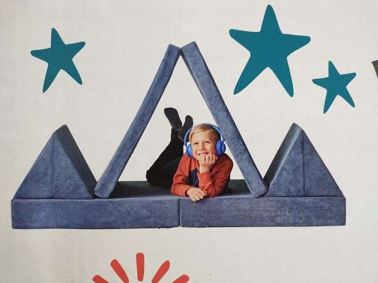 MEMBERS MARK Kids Explore Sofa, 4pcs, Denim | Like New