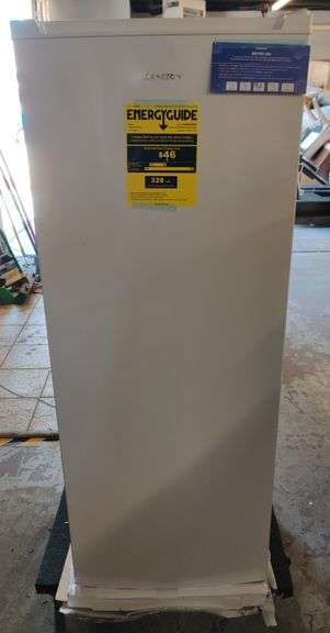 Bangson Refrigerator/Freezer Model US-BSR-028WH, 21.5" W x 54" H x 22" D, Turns On | Open Box