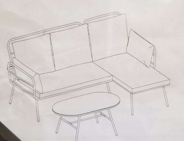 BOHO Style Corner Sofa Set | Open Box