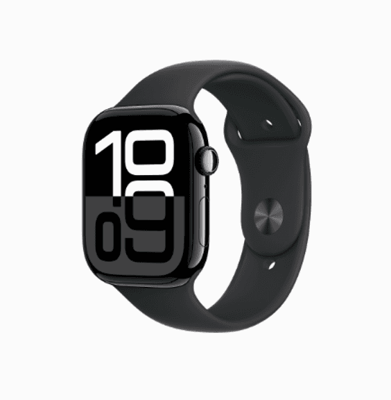 APPLE Watch Series 10 46mm Jet Black Aluminum Case With Black Sport Band | Like New