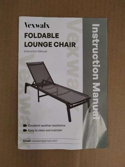 Foldable Outdoor Lounge Chair | Open Box