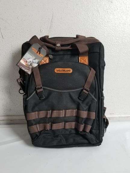 WELKINLAND 88-Pocket Tool Backpack | Open Box