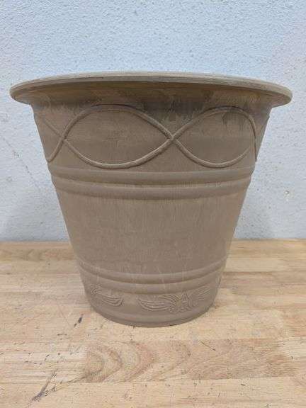 PSW Pot Collection Western Weave Planter Pot, 14.5-inch, Taupe | Open ...
