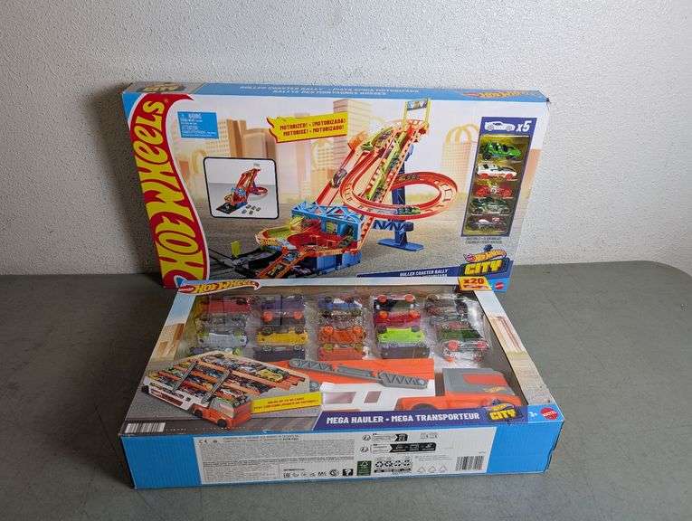 MATTEL Hot Wheels Mega Hauler Set / MATTEL Hot Wheels Roller Coaster ...
