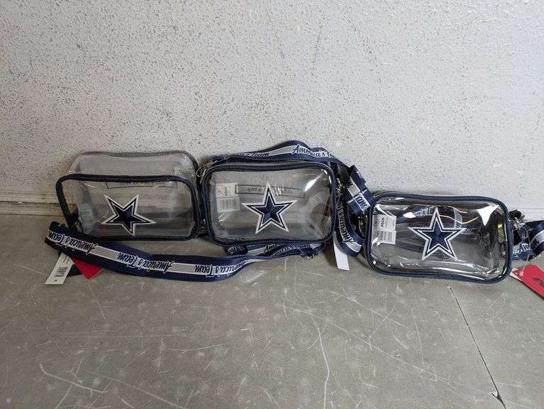 Dallas Cowboys Clear Crossbody Bag {Lot of 3} | Open Box - Rio Grande Trade