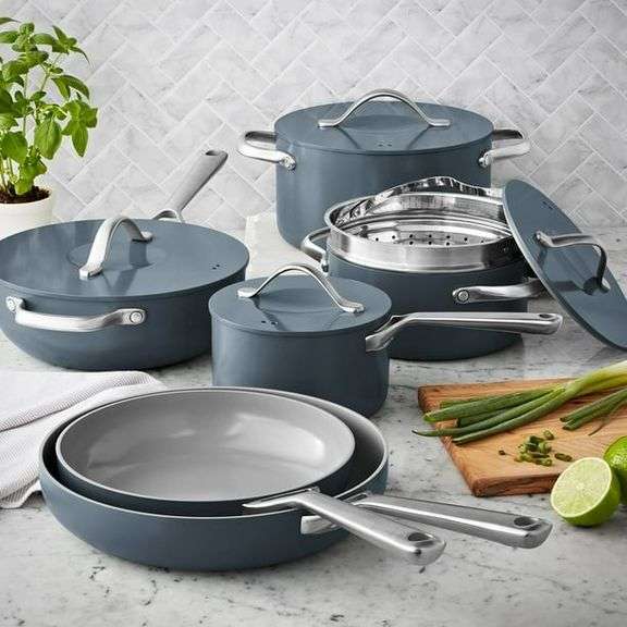 MEMBERS MARK 11pc Modern Ceramic Cookware Set | Open Box | (See ...