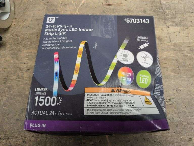 UTILITECH Indoor 24ft LED Strip Light | Open Box | (See Condition Notes ...