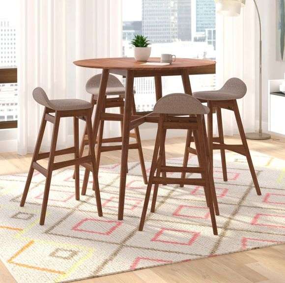 WAYFAIR Ralphy 4 Person Four Leg Base Dining Set | Open Box | (See Condition Notes)
