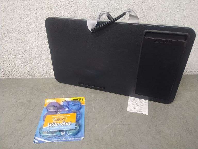 LAPGEAR Laptop Lab Desk W/Storage / BIC Wite-Out Correction Tape ...