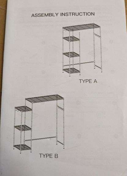Metal Garment Rack Organizer (BLACK) | Open Box | (See Condition Notes ...