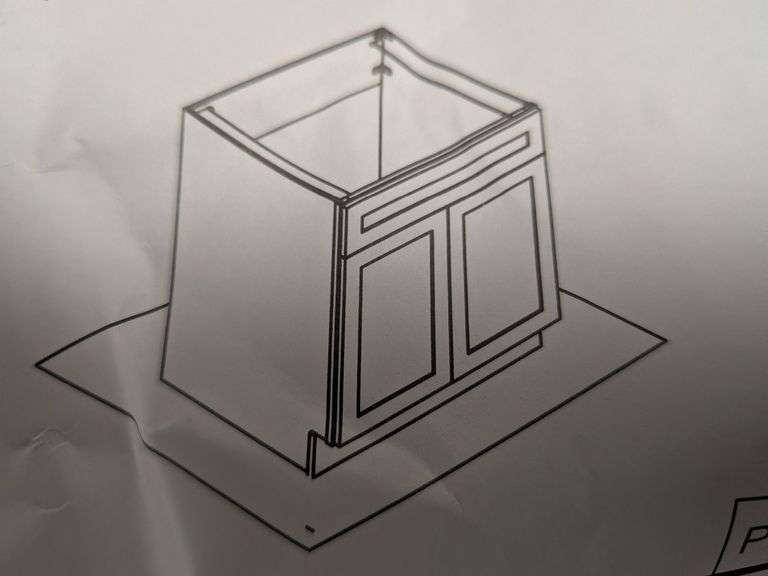 Bathroom Vanity Base Cabinet | Open Box | (See Condition Notes)