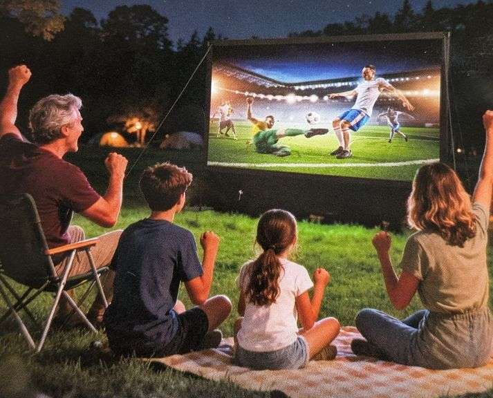 Projector Screen w/ Stand | Open Box | (See Condition Notes) - Rio ...