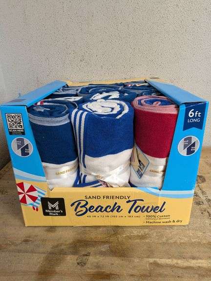 MEMBERS MARK Beach Towel 6' (12 Count) | Open Box | (See Condition ...