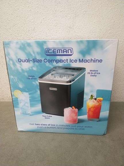 ICEMAN Dual-Size Compact Ice Machine | Like New | (See Condition Notes ...