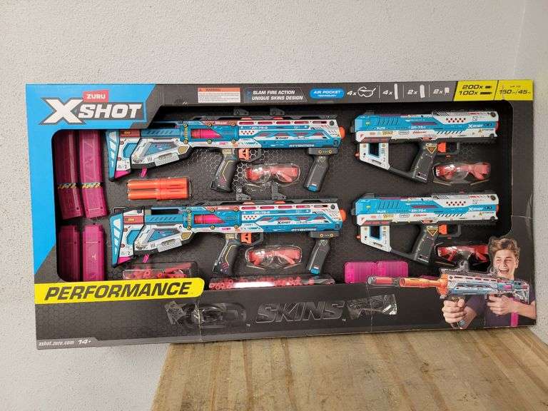 ZURU X-Shot Pro Skins Performance Toy Gun Combo Pack | Like New | (See ...