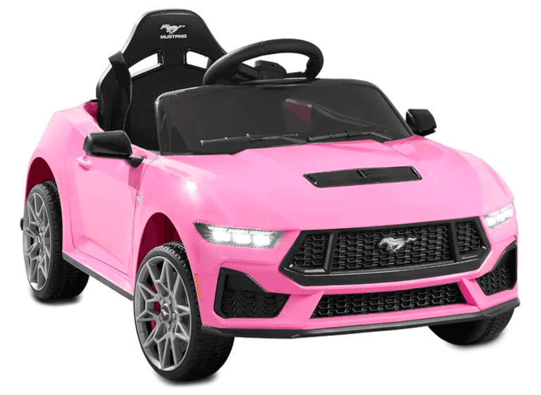 BESTCHOICEPRODUCTS Kids 12V Electric Ride-On Car, 2024 Ford Mustang GT Convertible, Pink | Like New | (See Condition Notes)