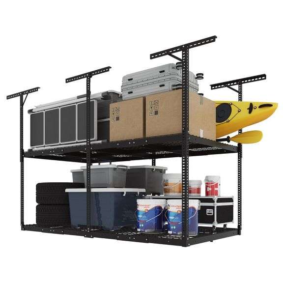 FLEXISPOT 4x8' Ceiling Storage Rack | Like New | (See Condition Notes ...