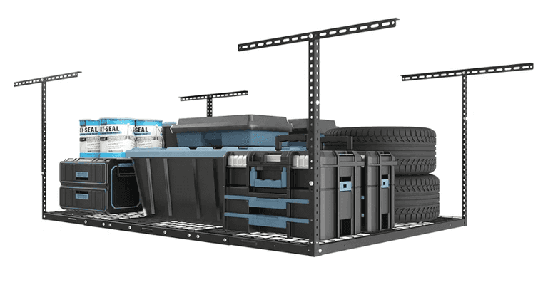 FLEXIMOUNTS Overhead Garage Storage Adjustable Ceiling Rack 4 x 6 ...