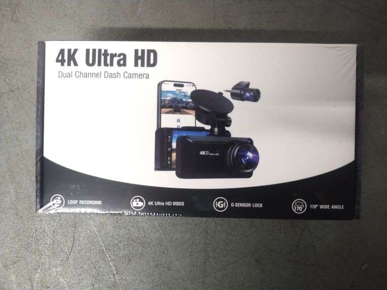 4K Ultra HD Dual Channel Dash Camera | Like New | (See Condition Notes ...