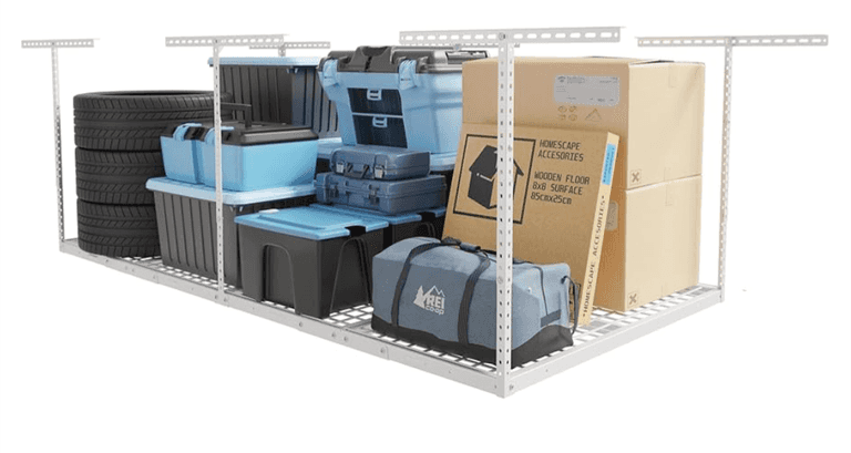 FLEXIMOUNTS Overhead Garage Storage Rack | Open Box | (See Condition ...