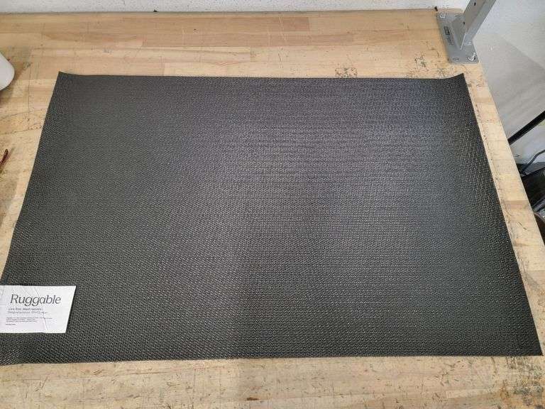 Ruggable Washable Kitchen Mat Black 23x36