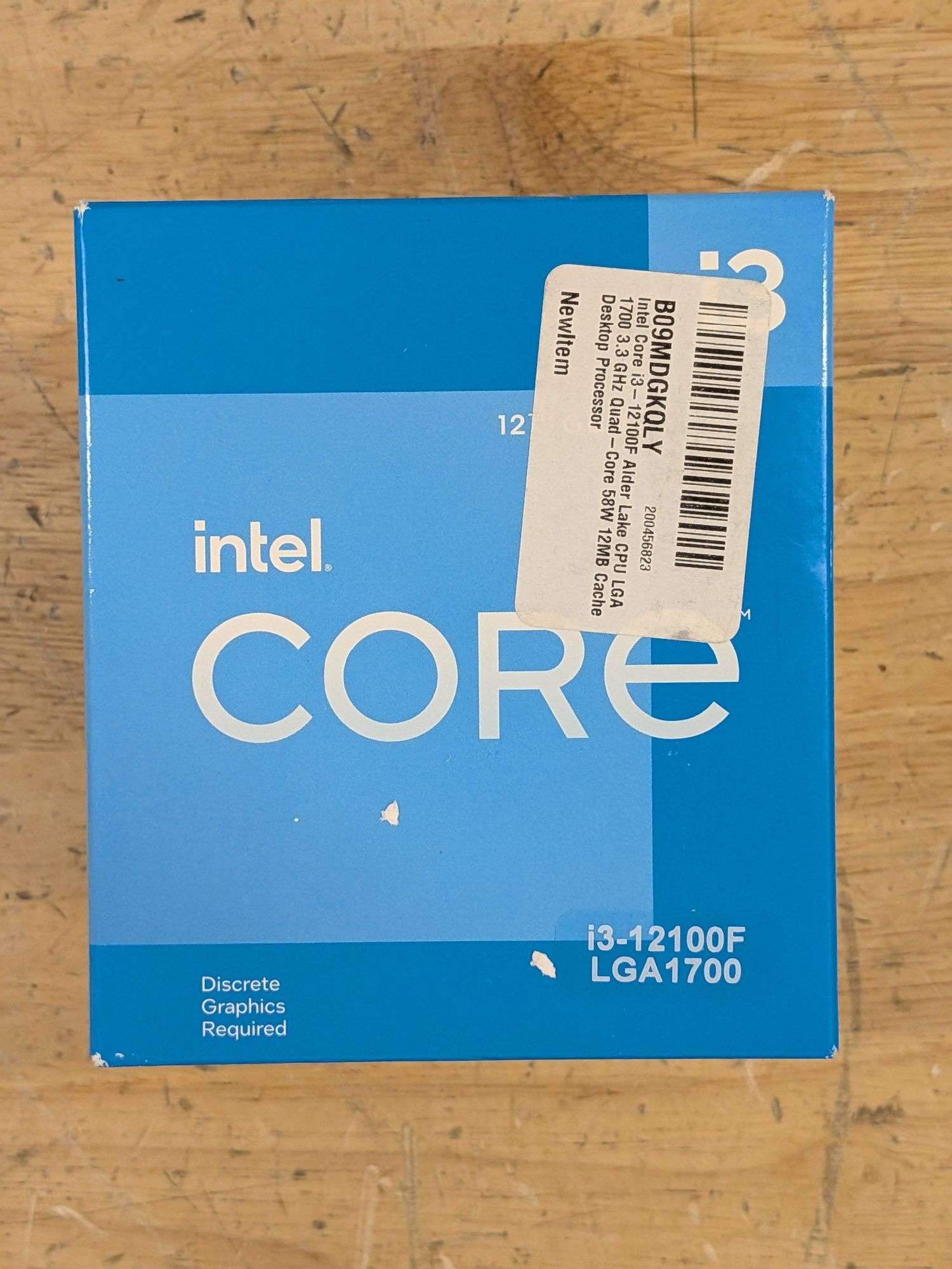 Intel Core i3-12100F 3.3 GHz Quad-Core LGA 1700 Processor | Like