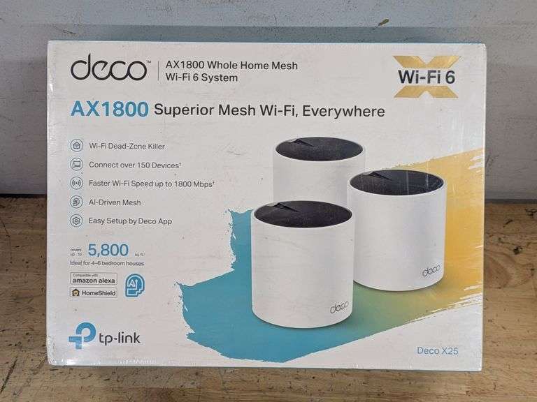 TP-Link AX1800 Whole Home Mesh Wireless Router System Wi-Fi 6 System ...