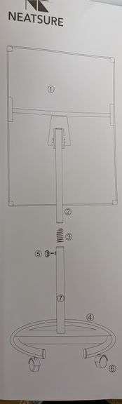 NEATSURE Rolling Whiteboard | Open Box